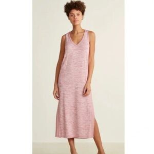 NEW Rag & Bone Dusty Rose Pink Ramona Tank Dress Midi Slit Sides Size Large